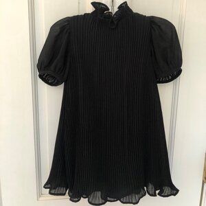 Janie & Jack - black, chiffon dress